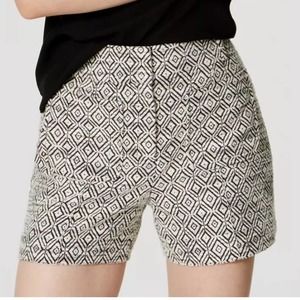 Ann Taylor LOFT Diamond High Waist Shorts